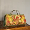 Kashmiri Clutch with Classic Aari Detailing and Steel Handle