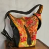 Kashmiri Mustard Convertible Backpack - Aari Detail | Arabian Pithoo  - Pahalgam