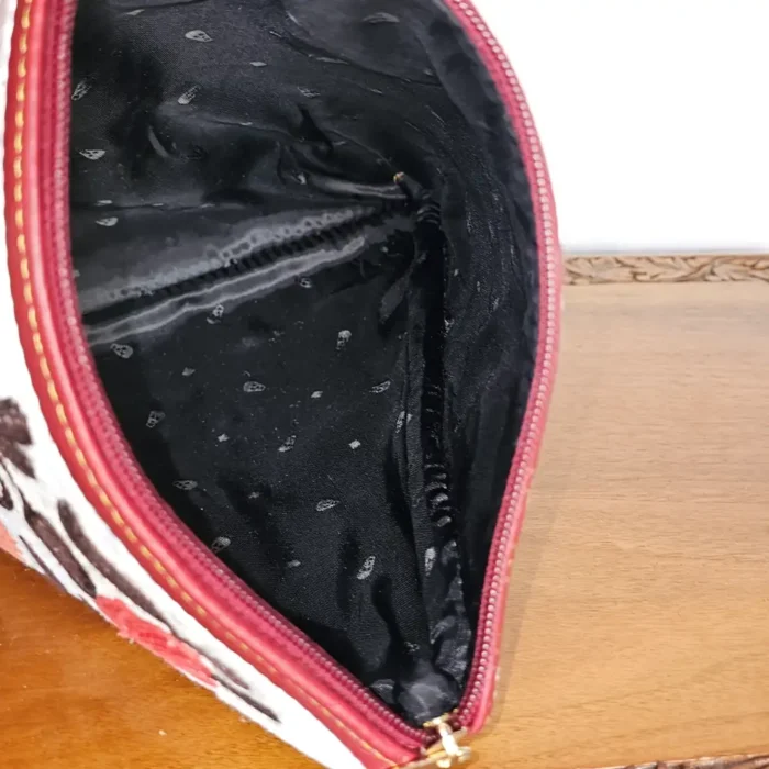 Kashmiri Greyish Potli Bag with Kashmiri All-over Aari - Pahalgam Collection - Image 4