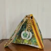 Kashmiri Triangle Potli Bag in Grey with Aari Work - Pahalgam Collection