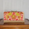 Beige Wallet with Kashmiri Aari Flowers and Handle - Pahalgam Collection