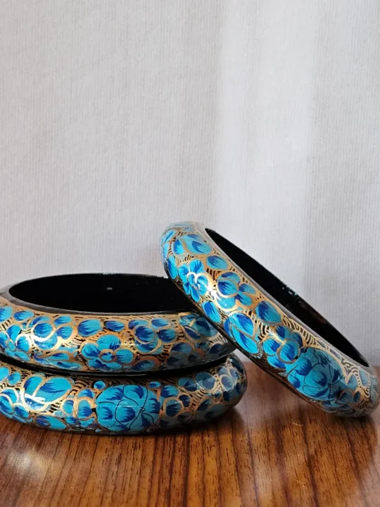 Kashmiri Paper Machie Bangles – Set of 3