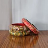 Bangles | Set of 3 – Kashmiri Paper Machie with Floral Motifs