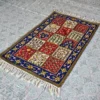 Kashmiri Rugt in Hand Chain Stitch on Dusooty Cotton Fabric (4x2.5 ft)