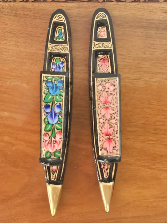 Kashmiri Paper Machie Shikara Pair