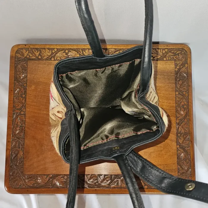 Kashmiri Hand Chain Stitch Embroidered Handbag - Image 5