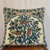 Pair of Dusoot Cotton Cushion Covers with Wool Chain Stitch - Tree of Life (18x18)