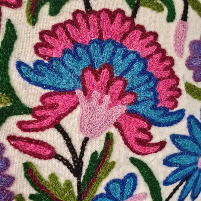 Kashmir Hand Embroidered Crewel Work Kashmiri Bag - Image 5