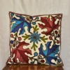 Kashmiri Crewel Chinari Cushion Cover in Dusoot Cotton | 16x16 - Set of 2