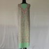 Green Kashmiri Cotton 2PC Unstitched Suit Fabric With All over Jaal Badami Work - Khayam
