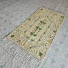 Kashmiri Beige Color Aari Embroidered Prayer Mat