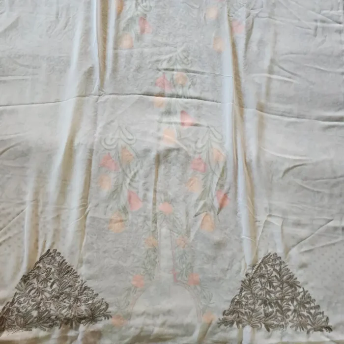 3PC Ari Embroidered Georgette Kashmiri Suit Ze Rang - Dal Jheel - Image 5