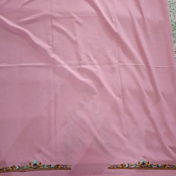 2PC Pinkish Summer Cool Kashmiri Suit With Hand Aari embroidery - Zohra - Image 4