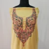 2PC Yellow Summer Cool Kashmiri Suit With Hand Ari embroidery - Zohra