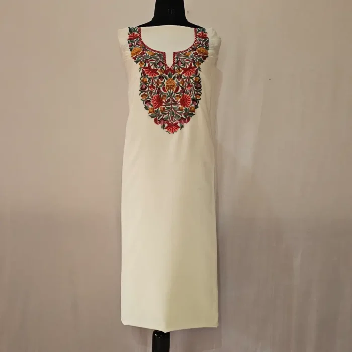 2PC Summer Cool Kashmiri Suit With Hand Aari embroidery - Zohra - Image 2