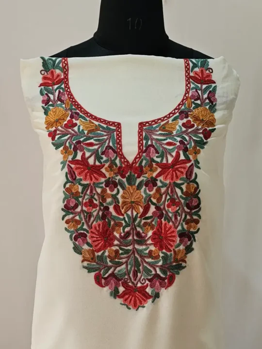 2PC Summer Cool Kashmiri Suit With Hand Aari embroidery - Zohra