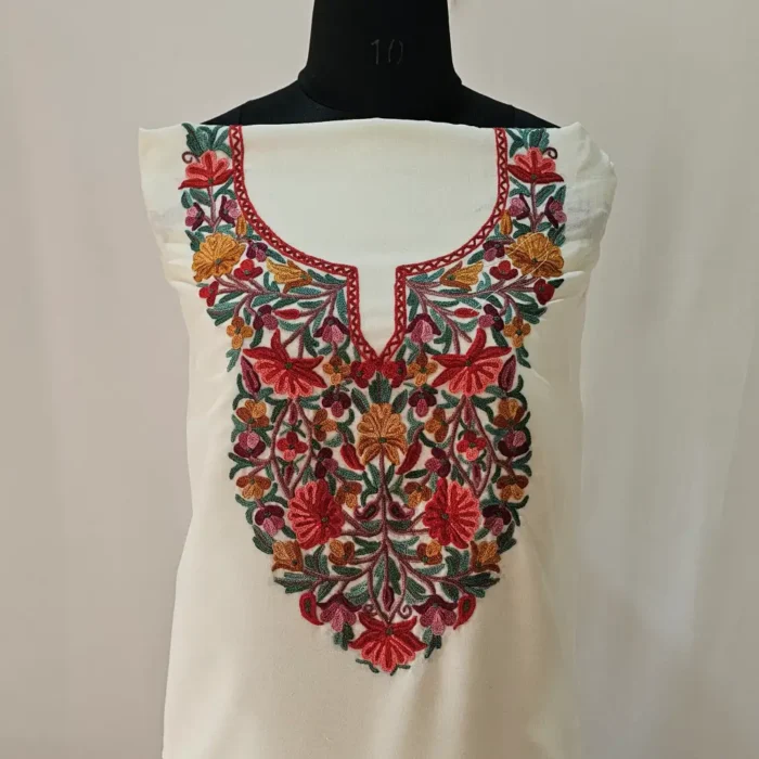 2PC Summer Cool Kashmiri Suit With Hand Aari embroidery - Zohra