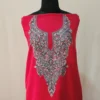 2PC Red Color Summer Cool Kashmiri Suit With Hand Ari embroidery - Zohra