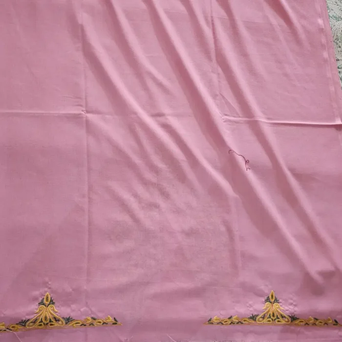 Elegent Pinkish 2PC Summer Cool Kashmiri Suit With Hand Aari embroidery - Zohra - Image 4