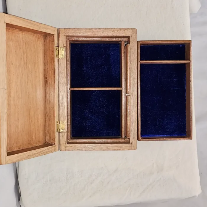 Kashmiri Engraved Walnut Wood Storage Box – Handcrafted - Image 8