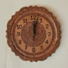 Kashmiri Walnut Wood Wall Clock – Handcrafted Elegance | 1 ft