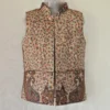 Kashmiri Beige Kani Waistcoat in Polywool for Kids