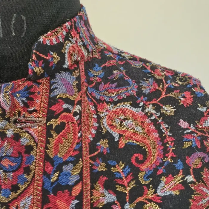 Kashmiri Men Kani Black Jacket | Waist Coat - Lal Bazaar Collection - Image 3