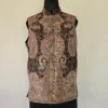 Men Kashmiri Dark Brown Kani Jacket | Waist Coat - Lal Bazaar
