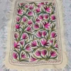 Beautiful Pure Wool Kashmiri Namda with Hand Aari Embroiderey (4x3)