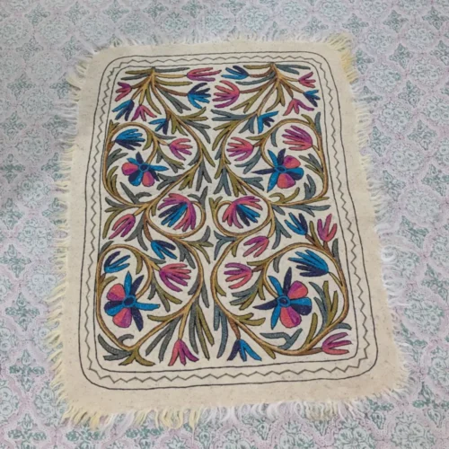 Pure Wool Kashmiri Namda with Hand Embroidery