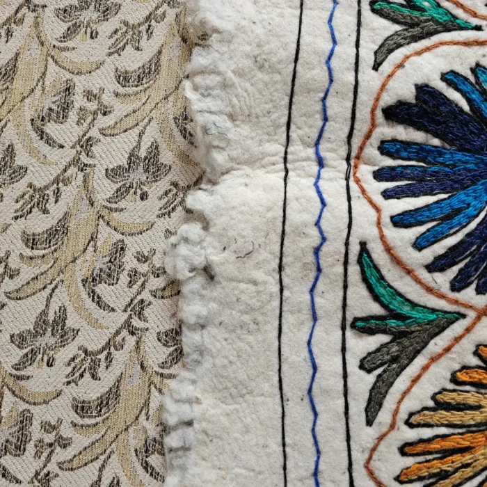 Kashmir Large Hand Aari Namda in Pure Wool (7x5 ft) - Image 9