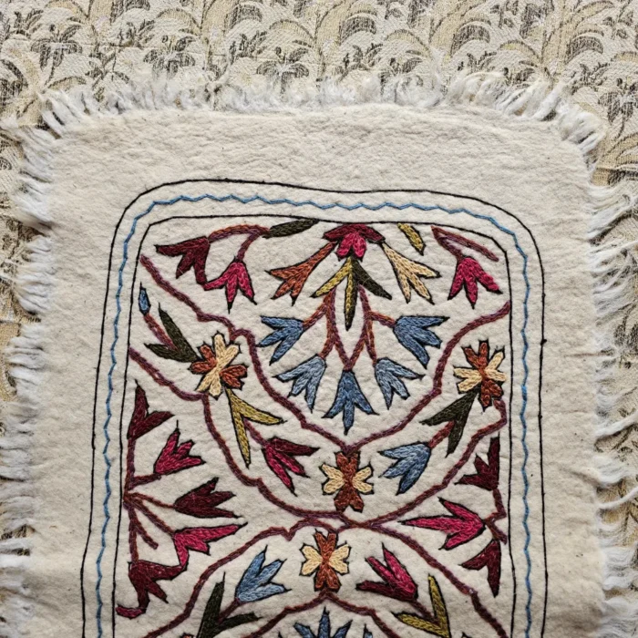 Kashmir Hand Aari Pure Wool Runner (5.8x2 ft) - Subah Saaz - Image 3