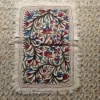 Hand Aari Embroidered Pure Wool Namda - Kashmiri Rug (4x3)
