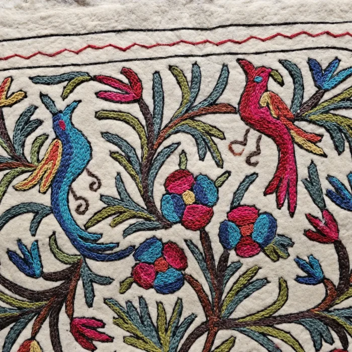 Kashmiri Wool Namda with Hand Aari Embroidery - Image 2