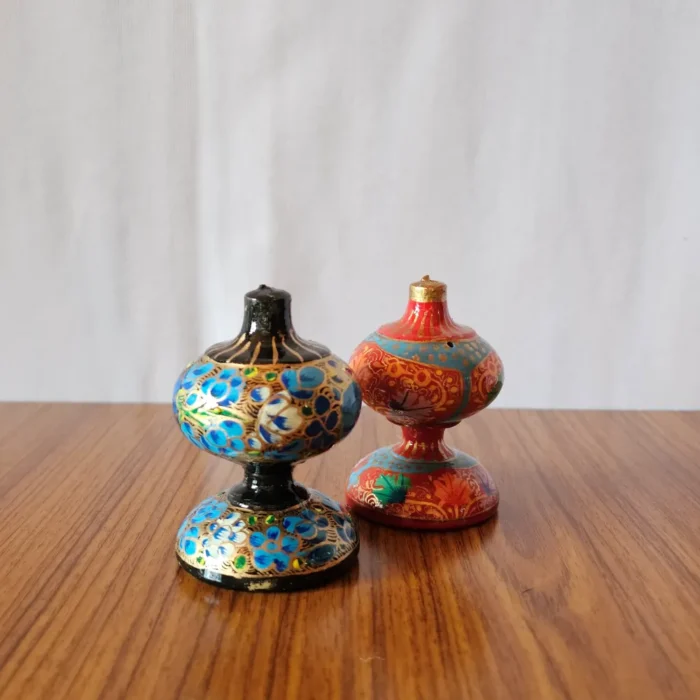 Set of 2 Kashmiri Paper Machie Agarbati Stands – Handcrafted in Kashmir - Image 3