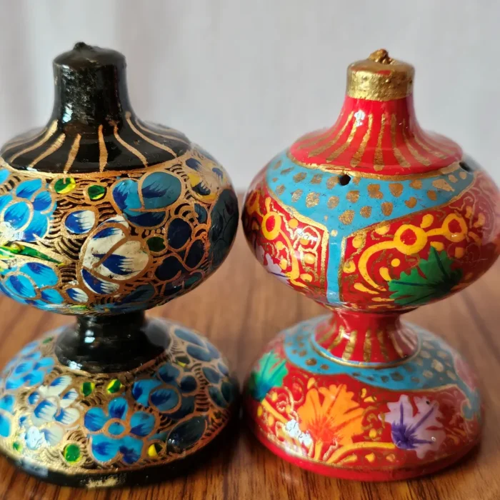 Set of 2 Kashmiri Paper Machie Agarbati Stands – Handcrafted in Kashmir - Image 5