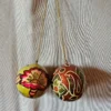 Set of 2 Kashmiri Paper Machie Decorative Balls – Handcrafted