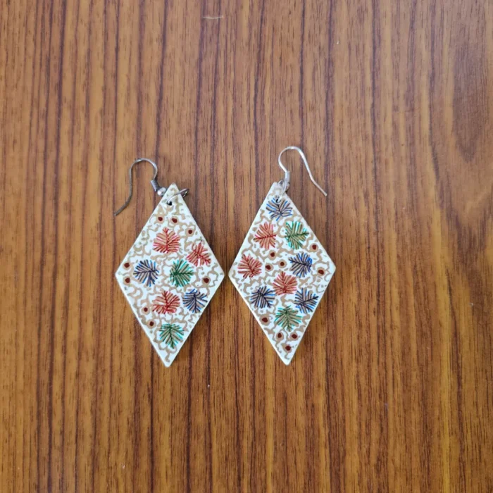 Kashmiri Paper Machie Earrings – Pair Included