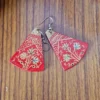 Kashmiri-Made Red Earrings in Pair – Paper Machie Craft