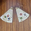 Handpainted Pair of Kashmiri Paper Machie Earrings