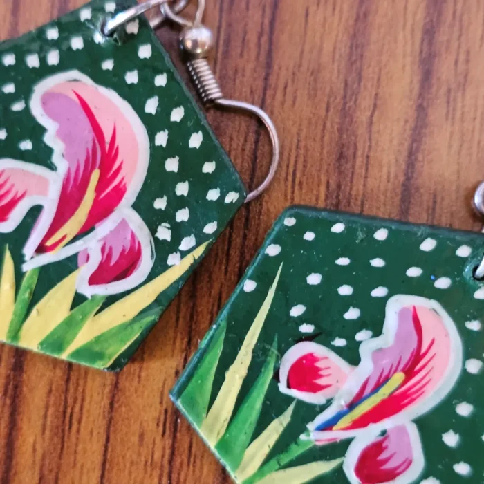Set of 2 Pairs – Kashmiri Paper Machie Earrings - Image 5