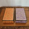 Set of 2 Kashmiri Paper Machie Rectangular Flat Boxes