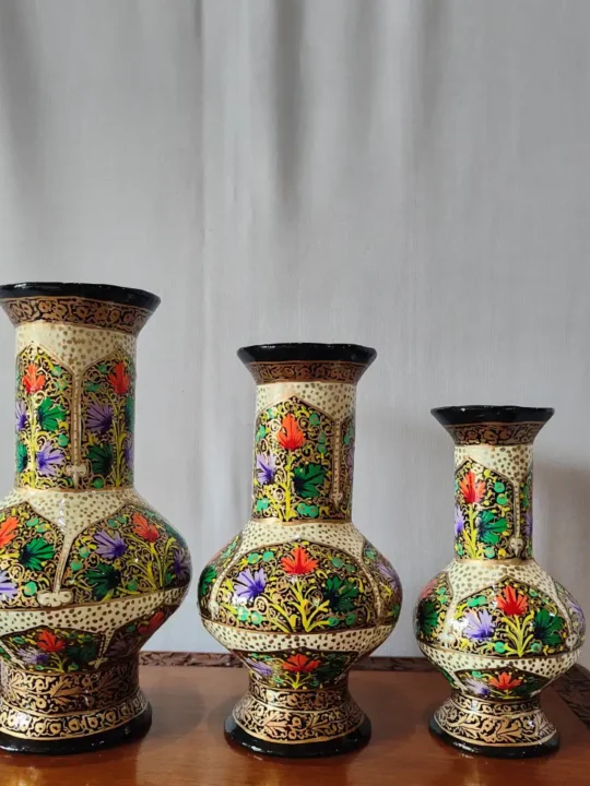 paper machie Flower vase set