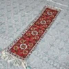 Dusooty Cotton Kashmiri Table Runner with Delicate Chain Stitch Detailing (4×1 ft)