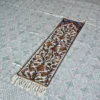 Elegant Chain Stitch Embroidered Runner on Dusooty Cotton – Kashmiri Hand Craft (4×1 ft)
