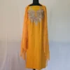 Mustard 3PC Tilla Embroidered Cotton Kashmiri Suit - Dal Jheel