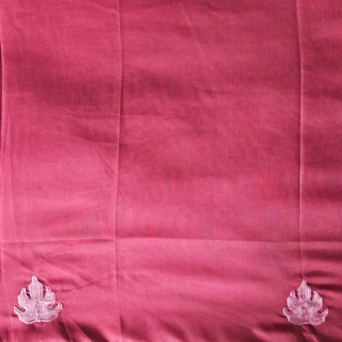 Kashmiri Pinkish 2PC Summer Cool Unstitched Suit Fabric With All over Chinari Ariwork - Khayam - Image 4