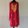 3PC Summer Cool Kashmiri Maroon Suit Fabric With Ariwork Boothis - Khayam