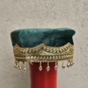 Naazgul Kashmiri Bridal Green Velvet Cap with Tilla Embroidery