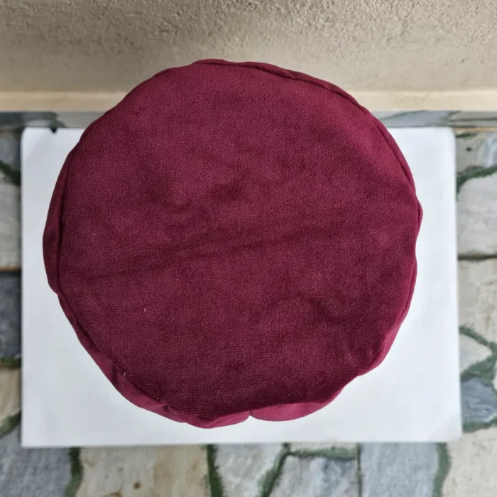 Laleh Kashmiri Magenta Bridal Velvet Cap with Tilla Embroidery - Image 3